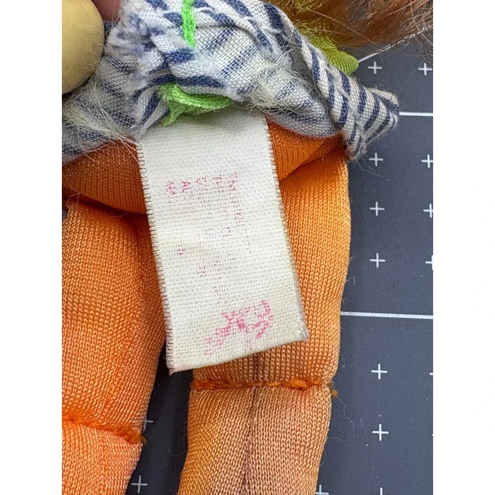 Vintage PK Pound Kids Doll Tonka 1980s Auburn Hair Neon Green Top Orange Legging